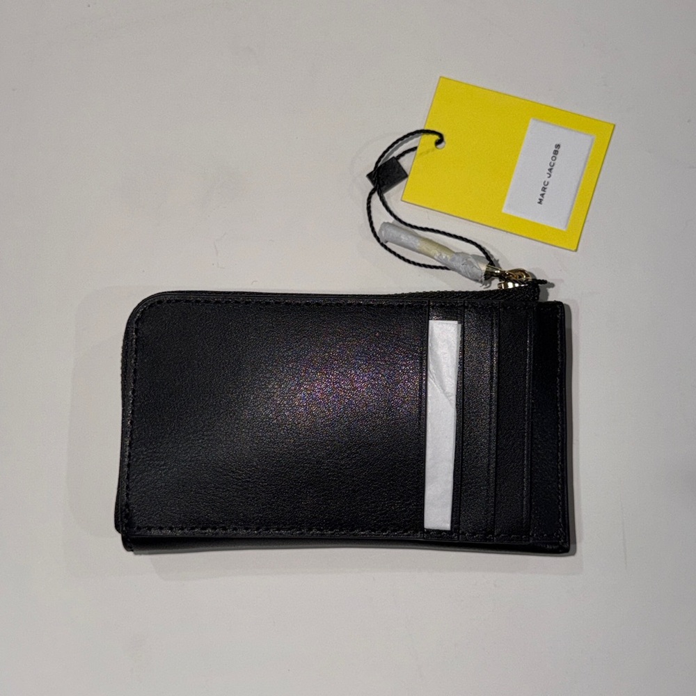 ‼️NEW Marc Jacobs Multi The J Marc Zipper Black Leather Wallet - Picture 4 of 9
